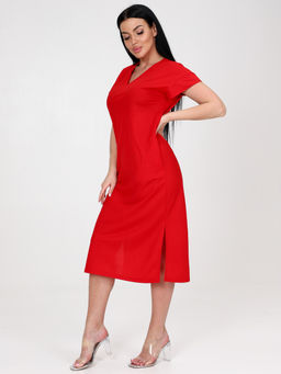 955-ПЛ ПЛАТЬЕ ЖЕНСКОЕ (Красный) - А-дина фото 3