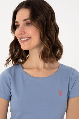 Kad_n Mavi Bisiklet Yaka Ti__rt Sepette S_rpriz _ndirim - U.s. polo assn фото 2