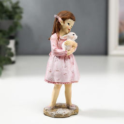 Фигурка полистоун Малышка Алиса с белым кроликом, 14?5.7?4.7 см