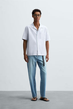 STRIPED OXFORD SHIRT - Zara фото 9