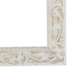 Рама для картин (зеркал) 40×60×4 см, дерево «Версаль», бело-золотая