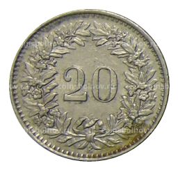20 раппенов 1964 года Швейцария