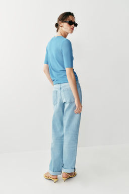 JEANS Z1975 RELAXED FIT TIRO MEDIO VUELTA BAJO / Azul claro - Zara фото 6