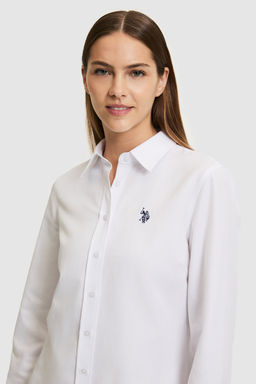 Kad_n Beyaz Uzun Kollu Basic G_mlek - U.s. polo assn фото 2