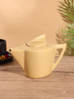 Чайник заварочный Акула, керамика, жёлтый