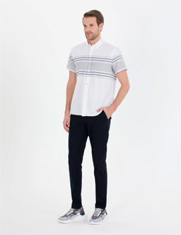 Lacivert Slim Fit Kanvas Pantolon - Pierre cardin фото 3
