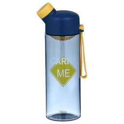 Бутылка для воды, 550 мл, 22.5×6.7 см, с ситом, синяя