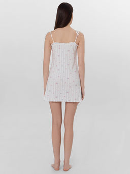 Сорочка ночная женская белая с цветочным принтом - Mark formelle фото 2