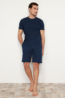 Lacivert Regular Fit Dokulu _rme _ortlu Pijama Tak_m_ TMNSS23PT00032 - Trendyolmilla фото 2