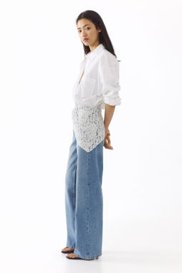 Vaquero con fular Straight High Waist - H&m фото 4