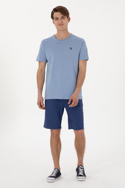 Erkek Regular Fit Bisiklet Yaka Mavi Basic Ti__rt Sepette S_rpriz _ndirim - U.s. polo assn фото 4