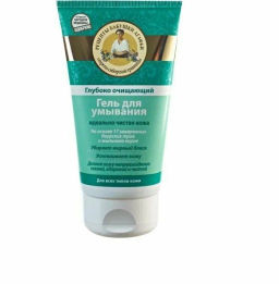 П.Р. Рецепты бабушки Агафьи ДЛЯ ЛИЦА Гель д/умывания глубоко очищающий 150мл туба зелен.