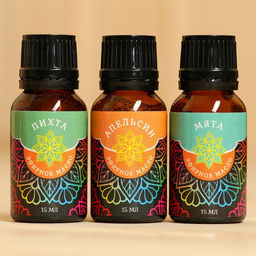 Набор эфирных масел Мята. Апельсин. Пихта косметический, 3 шт по 15 мл - Simaland фото 3