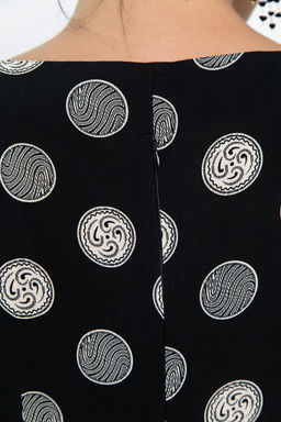 Платье Габриэль (черное/круги) П13953-10М