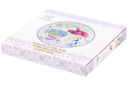 Набор тарелок для десертов 2 пр. 19*19*2 см "Лаванда" NEW BONE CHINA