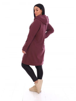 №144 Кардиган (Темно-бордовый) - Итос-плюс фото 3