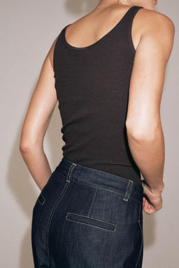 TOP RIB R?STICO / Chocolate - Zara фото 5