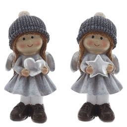 Фигурка декоративная "Ангел", L4,5 W4,5 H9,5 см, 2в.