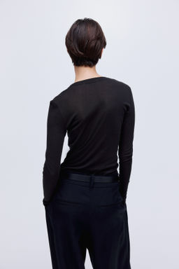 Top en punto de algod?n pima - H&m фото 8