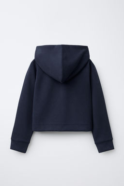 EMBOSSED TEXT HOODIE JACKET - Zara фото 2