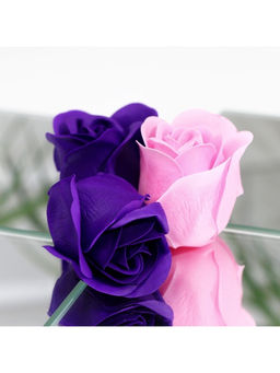 Мыльные розочки, фиолетовые и розовые, набор 11 шт. - SB BEAUTY фото 9