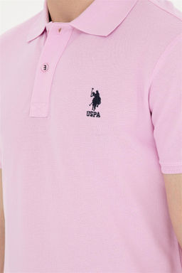 U. S. Polo Assn / Мужская розовая базовая футболка - U.s. polo assn фото 7