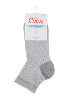 Цена за 2 пары Носки короткие Conte Elegant, серый  фото 5