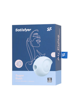 Вакуум-волновой бесконтактный стимулятор клитора Satisfyer Sugar Rush, силикон, голубой  фото 13