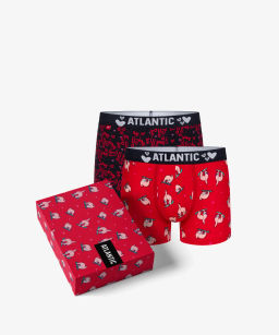 ATLANTIC 2GMH-018 Трусы шорты Valentines - набор 2 шт.