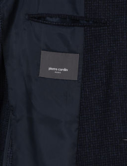 Lacivert Slim Fit Y_n Kar___ml_ Ceket