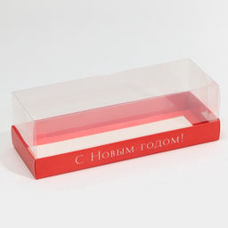 Цена за 5 шт. Коробка для десерта «С Новым годом», 26×8×9.5 см
