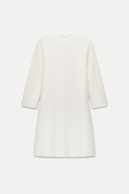 SHORT KNIT DRESS WITH BOWS - Zara фото 4