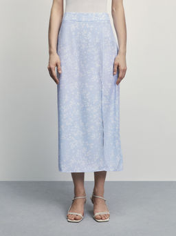 Юбка миди с разрезом / Zarina  фото 2