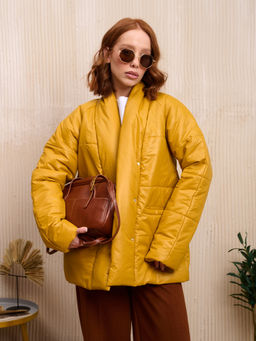 Куртка женская "Кимоно" горчица