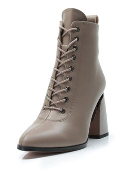 01-PCS125-3 DK. BEIGE Ботинки демисезонные женские (натуральная кожа, байка) - No name фото 6