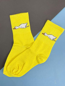 Носки Sleeping goose, жёлтый, мужские/женские р. 35-40