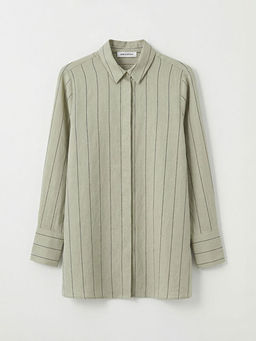 ?izgili Modal Kar???ml? Kad?n G?mlek Tunik