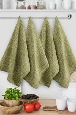 Набор полотенец из рогожки 4 шт Happy Fox Home  фото 7