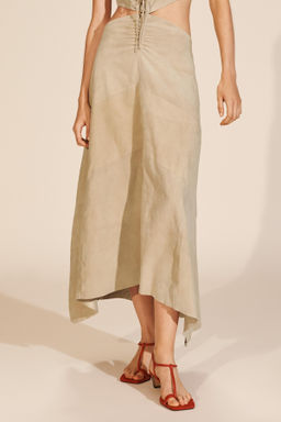 LIMITED EDITION SUEDE LEATHER CUT-OUT DRESS - Zara фото 3