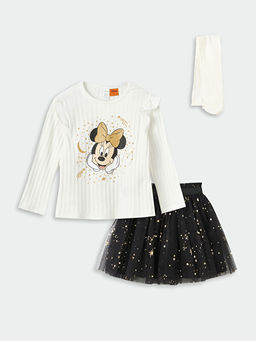 Minnie Mouse Bask?l? K?z Bebek 3l? Tak?m