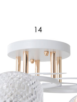 Люстра 20140/5, 3хE27, 60Вт, белый/золото