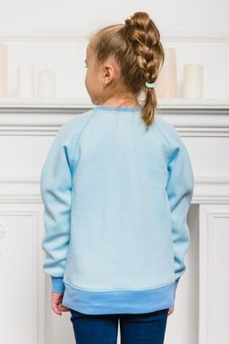 Свитшот детский из капитония голубой - Амадэль фото 2