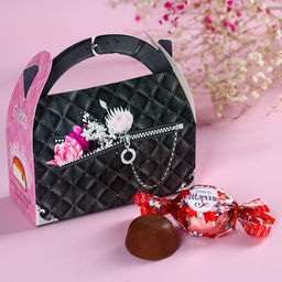 Конфеты шоколадные в сумочке Подарок для тебя, 150 г.