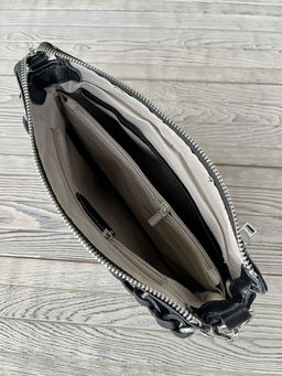 Женская кожаная сумка через плечо 3011 Блек - Sergio valentini фото 5