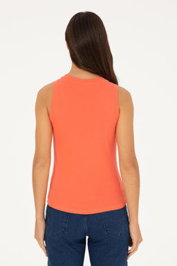 Kad_n Nar _i_e_i Bisiklet Yaka Kolsuz Basic Ti__rt - U.s. polo assn фото 5