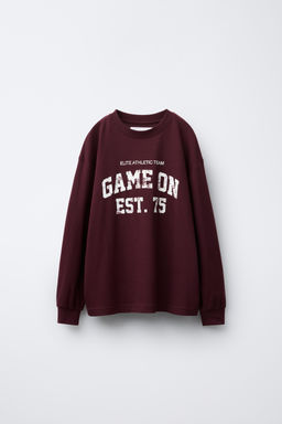 SLOGAN PRINT JOGGING T-SHIRT