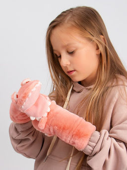 Варежки детские меховые Kim Lin  фото 2