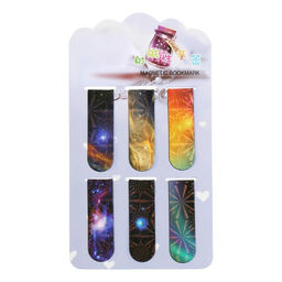 Набор магнитных закладок для книг Calligrata «Вселенная», 6 шт., МИКС