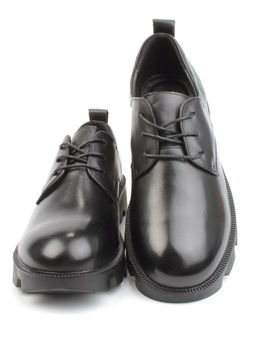 03-DYL101-1 BLACK Полуботинки женские (натуральная кожа)