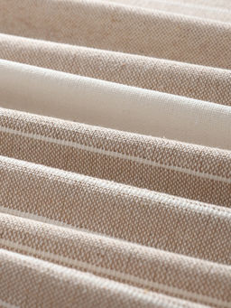 Плед «Этель» Beige stripe, 150×220 см, хлопок 100%, бежевый